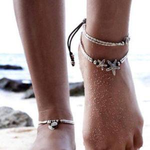 Starfish Anklet (free round charm anklet)